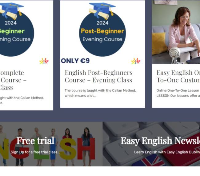 Easy English Dublin website
